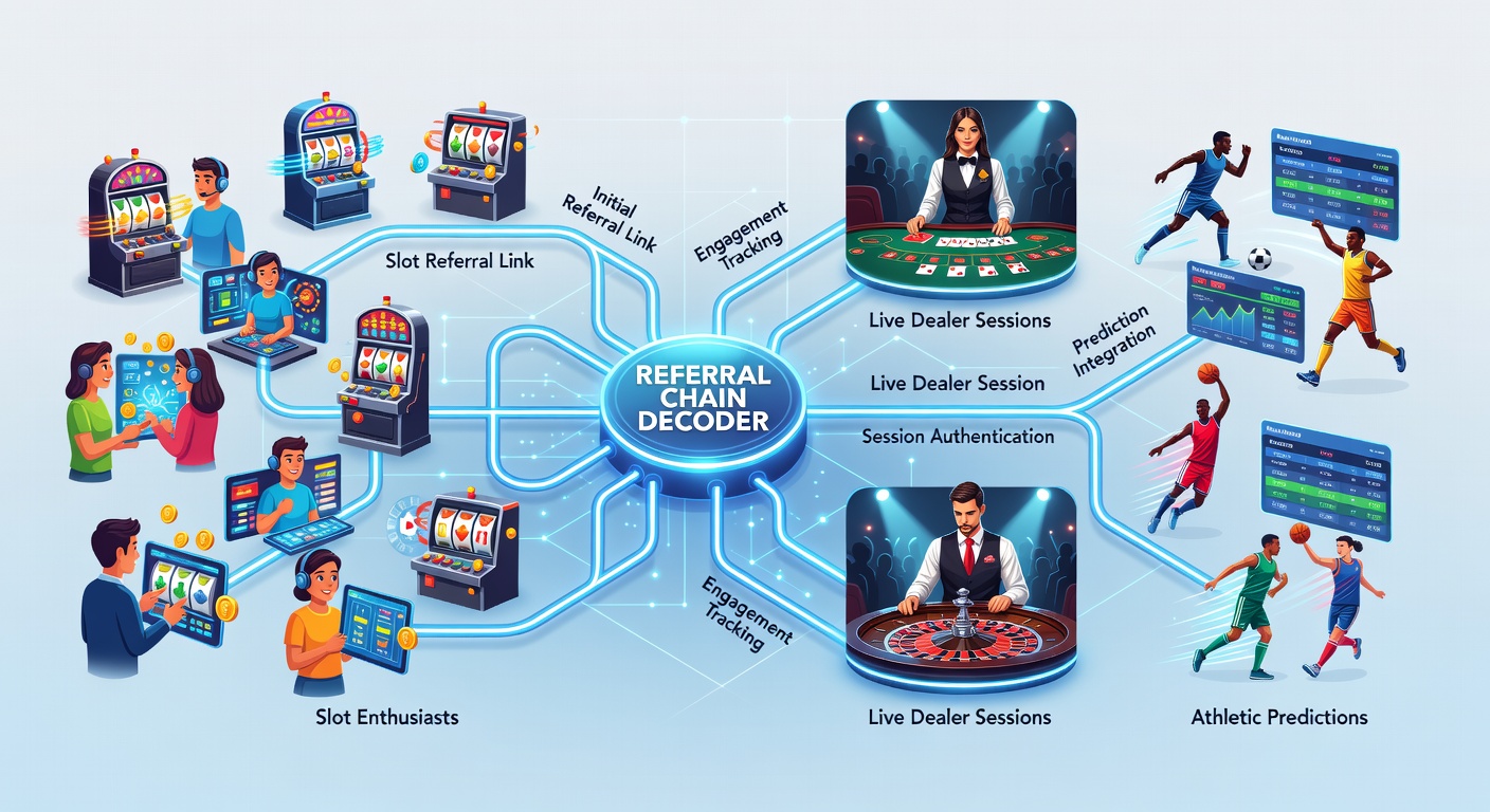User journey illustration across slot machines, live casino tables, and sports betting interfaces