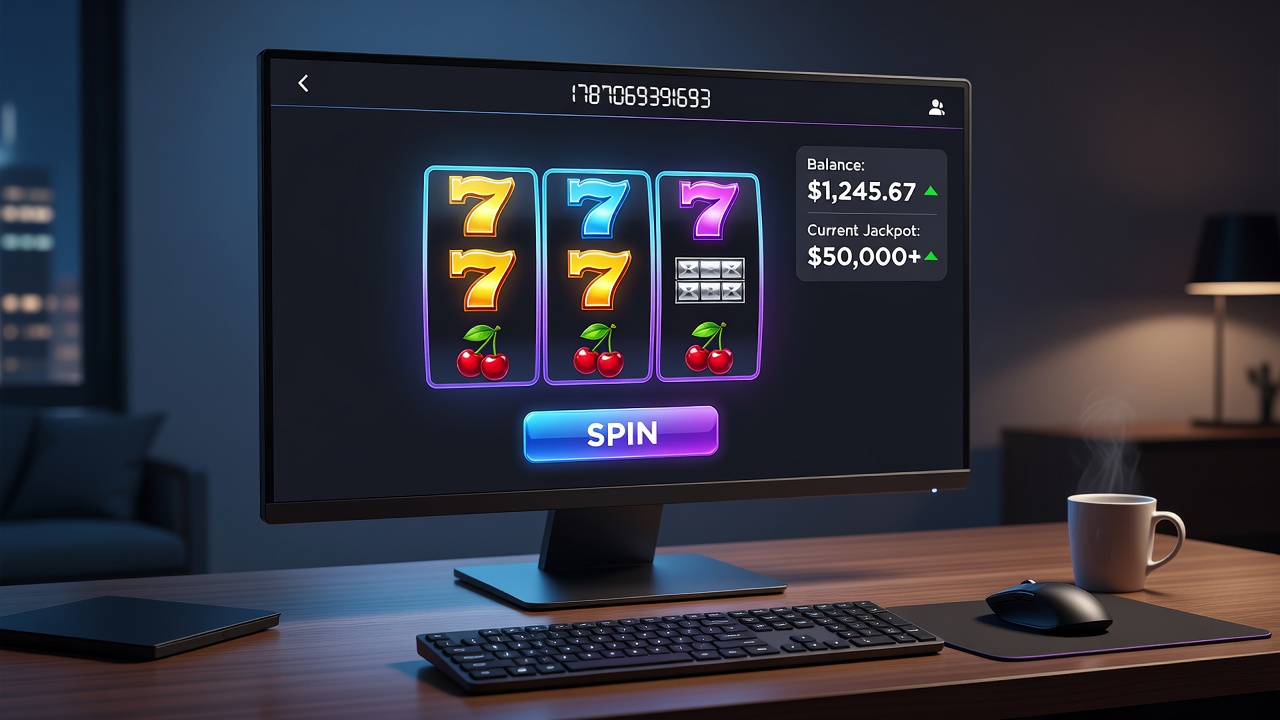 Diverse group of players engaging with online casino games on tablets and smartphones