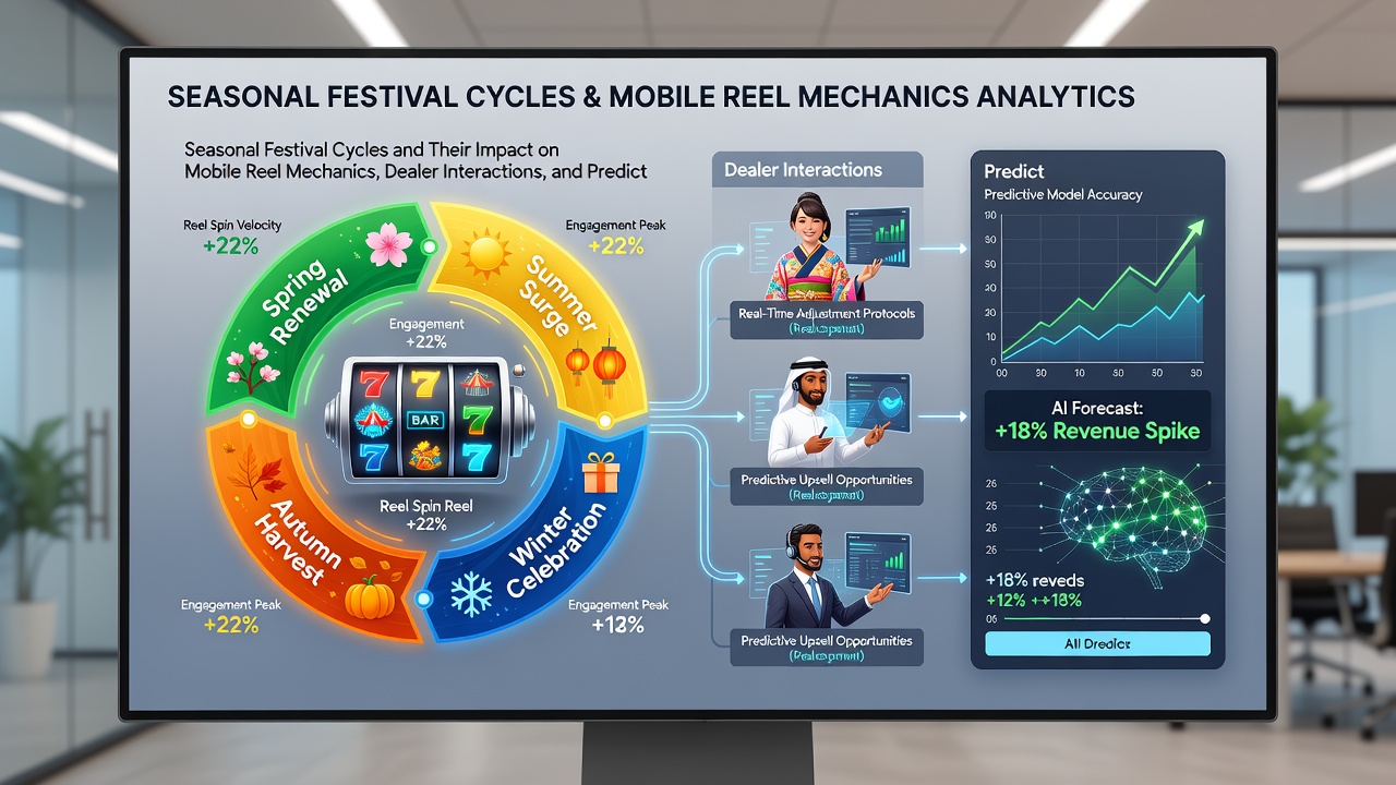 Regional gaming app screen displaying live dealer session with festival theme and prediction market interface